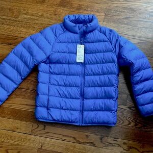 Kids Unisex Blue UNIQLO puffer size 11/12 NWT
